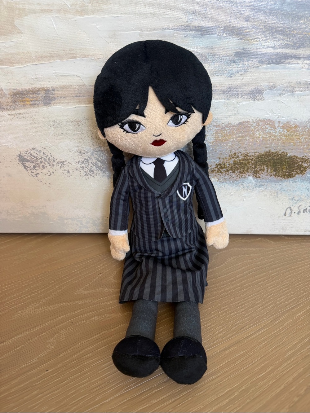Wednesday Addams Nevermore Academy Uniform Plush Doll Netflix 2022